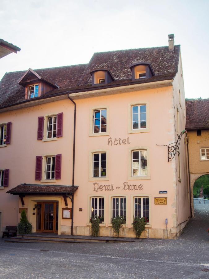 Hotel Demi-Lune Saint-Ursanne Buitenkant foto