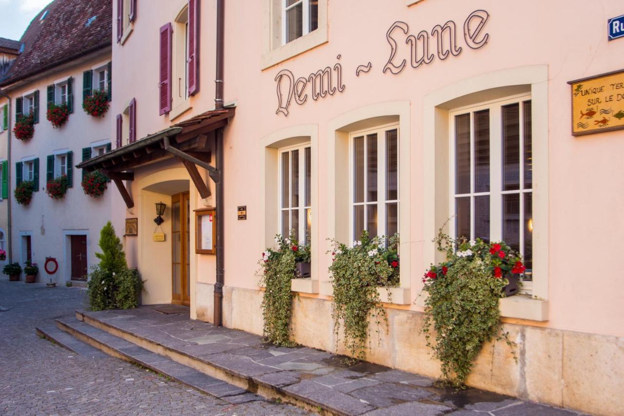 Hotel Demi-Lune Saint-Ursanne Buitenkant foto